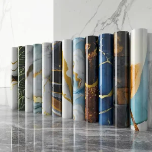 Modern Geometric 3D Self Adhesive Wall Stickers Waterproof PVC and Paper for Interior Decoration Wall Paper Design Style