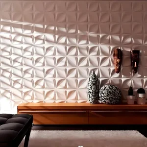Modern Geometric 3D Wall Mural Wallpaper Classic PVC Self Adhesive Panel Living Room Waterproof Stylish Wall Stickers