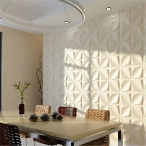Modern Geometric 3D Wall Mural Wallpaper Classic PVC Self Adhesive Panel for Home Decoration Waterproof Stylish Wall Stickers