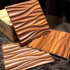 Modern Geometric 3D Wall Panel for Home Decoration Moisture Proof PVC Vinyl Waterproof for Living Room Bedroom Hotel