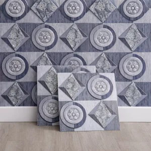 Modern Geometric 3mm Thick Scratch Resistant Self Adhesive Wallpaper Waterproof Washable Peel Stick Removable MOQ 1 Roll