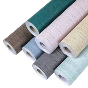 Modern Geometric PVC Self Adhesive Wallpaper Waterproof Soundproof Fireproof for Bedroom Living Room Entertainment Use