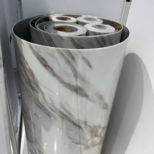 Modern Geometric Pattern Marble Color Self Adhesive Waterproof Wall Sticker Rolls Easy Living Room Decor Eco Friendly