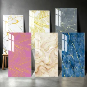 Modern Geometric Pattern Self Adhesive Wallpaper for Kitchen Bathroom and Living Room Custom Size Peel & Stick
