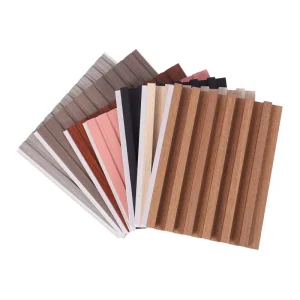 Modern Geometric Pattern WPC Wall Panels Eco-Friendly Waterproof Soundproof for Home and Hotel Decoration
