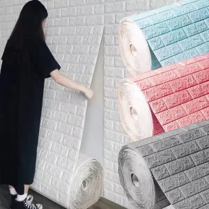 Modern Geometric Pattern Wallpaper Rolls Waterproof Adhesive Sticker for Home Decoration New Design for Living Room Bedroom