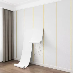 Modern Geometric Pattern Waterproof Thickened Wear Resistant Indoor Wall Cloth Textile for Household Use