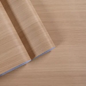 Modern Geometric Smoke-Proof Anti-Slip Paper Wall Decor Easy Self-Adhesive Wallpaper Wood Texture for Apartment Household Use