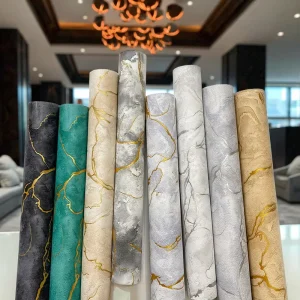 Modern Gold Sprinkling 3D Marble Geometric Wallpaper Rolls Self-Adhesive Waterproof Luxury PVC Bedroom Kitchen