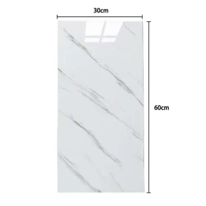 Modern High Glossy Marble Peel and Stick Wall Panel Easy to Install Waterproof Wallpapers for Home Decor