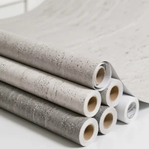 Modern Industrial Style Original Cement Design Wallpaper Bedroom Luxury Dark Gray Cement Vinyl Wall Paper