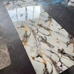 Modern Kitchen and Bathroom Wallpaper Wall Sticker Anti Oil PVC Self Adhesive Easy Clean and Tear Easy Paste