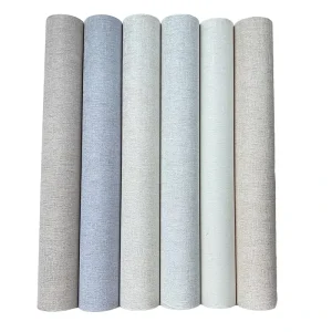 Modern Linen Texture Self-adhesive Wallpaper Strong Adhesion for Home Decoration Hotel Hall Living Rooms Bedrooms XPE Material