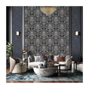 Modern Luxury 106 Damask Flower 3D Wallpaper Waterproof Home Decor Paper for Walls for Hotels