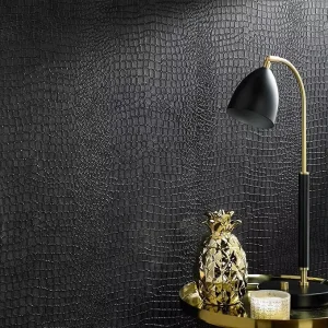 Modern Luxury 3D Metallic Texture Industrial Wallpaper Soundproof Fireproof Geometric Design Home Decor Hotel Commercial Room