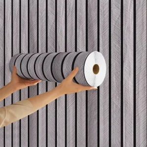 Modern Luxury Embossed 3D Self Adhesive Wall Stickers Household Decor Easy Installation Waterproof Stripes Plaid