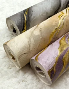 Modern Luxury Embossed Floral Wallpaper Waterproof Design for Bedroom and Hotel