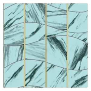Modern Luxury Geometric PVC Wallpaper 10m Waterproof Heat-Insulating for Hotel & Household Use with 5-Year Warranty