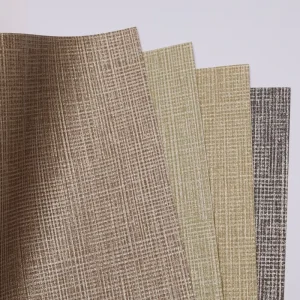 Modern Luxury Home Decor Easy to Install Vinyl Textured Woven Design Fabric Backed Waterproof Wall Covering Embossed Technology