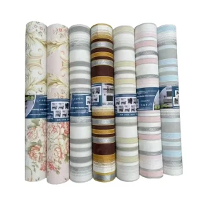 Modern Luxury Linen Fabric 3D Foam Wallpaper Rolls Peel and Stick Self-Adhesive Wall Panels with Geometric Pattern Waterproof