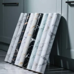 Modern Luxury Marble Self-Adhesive Wallpaper Mural Waterproof Marble Pattern Peel and Stick for Living Room
