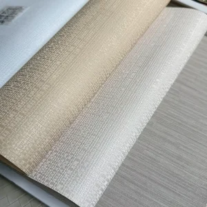 Modern Luxury PVC Wallpaper for Household Commercial Use Waterproof Interior Decorative Wall Covering Fabric Peel Stick