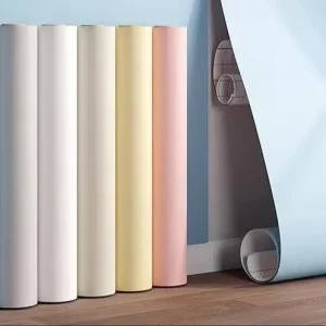 Modern Macaron Self-Adhesive PVC Wall Stickers Waterproof Moisture-Proof for Home Bedroom Hotel Bathroom School Use