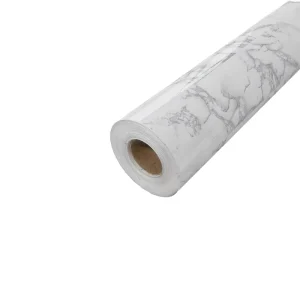 Modern Marble Contact Paper Kitchen Glossy Self Adhesive Grey Waterproof Mold Proof Wallpaper Peel Stick Sticker