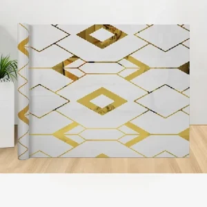 Modern Marble Decorative Wall Panels 3D PVC Self Adhesive Foam Wallpaper Waterproof Moisture Proof for Geometric Apartments