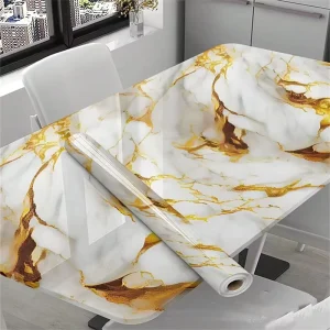Modern Marble PVC Self Adhesive Wallpaper Waterproof Peel and Stick for Wall Decor Hotels & Home