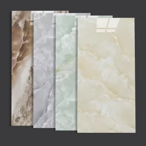 Modern Marble Pattern PVC Wall Stickers Waterproof Self-Adhesive for Living Room Bathroom Hotel Background Wall
