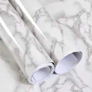 Modern Marble Vinyl Peel and Stick Self Adhesive Marble Sticker PVC Wall Paper Wall Coating for Home Wall Decor