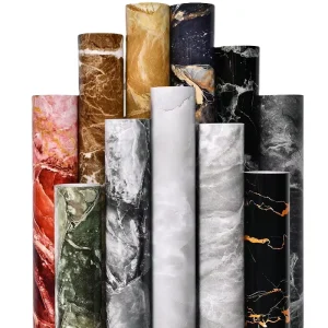 Modern Matte Marble Wallpaper PVC Self Adhesive Vinyl Contact Paper Waterproof Peel Stick for Kitchen Countertops Tables