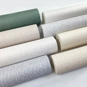 Modern Minimalist Linen Pattern Background Wall PVC Wallpaper Bedroom Living Room Wallpaper Hotel Decoration Wallpaper Roll
