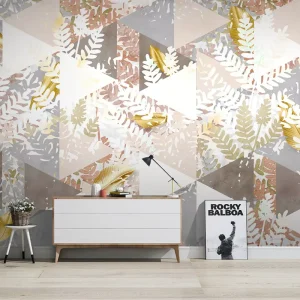 Modern Minimalist Tropical Plants Wall Paper 3D Custom Photo Wallpaper