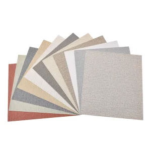 Modern Minimalist Vinyl PVC Wallpaper Subtle Woven Texture Waterproof Easy Clean for Bedrooms for Household Entertainment Use