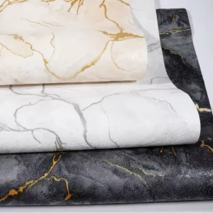 Modern Moisture Proof Waterproof 3D Water Wave PVC Vinyl Wallpaper Anti Static Household Living Room Hotel Design Home Decor