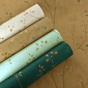 Modern Non Woven Plain Solid Wallpaper for Home Decor Wall Covering Wall Paper