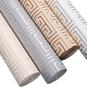 Modern Non-Woven Sound-Absorbing Geometric Wallpaper Home Decor Entertainment Bedroom Household Non-Pasted 3-Year