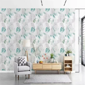 Modern Non Woven Wallpaper Floral for Home Decor Wall Covering Damask Wall Paper