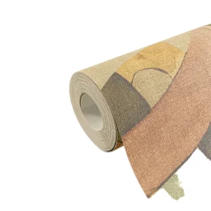 Modern Non Woven Wallpaper Rolls Brown Green Red Beige Geometric Household Entertainment Living Room Wall Decoration
