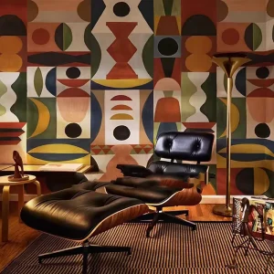 Modern Non Woven Waterproof Fireproof Wallpaper Mural with Easy Installation
