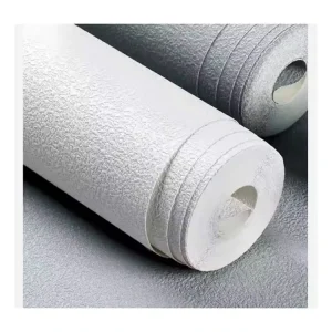 Modern Non woven Fabric Wall Paper Roll Stripe Design Solid Colors Wallpaper