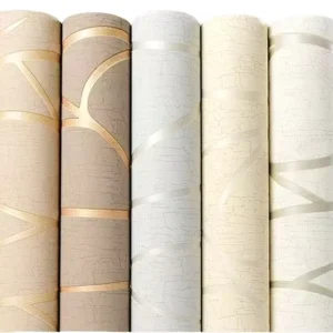 Modern PVC 3D Simplified Vertical Stripe Waterproof Wallpaper for Bedroom Living Room Hotel Background TV Wall 3-Year Warranty