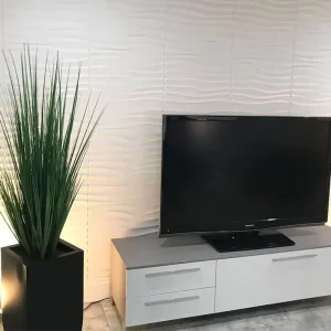 Modern PVC 3D Wall Panel Waterproof & Moisture-proof Easy Installation Living Room Entertainment Background Wall Sticker
