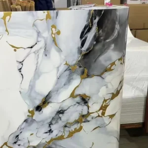 Modern PVC Peel and Stick Marble Wall Sticker for Home Decor