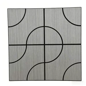 Modern PVC Veneer Polyester Fiber Wall Decals Durable Eco Friendly Custom Shape Pattern For Home Commercial Use