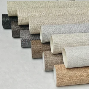 Modern PVC Wall Cloth Vinyl Wallcovering for 5 Star Hotels Factory Supply Waterproof and Anti-Static for Commercial Projects