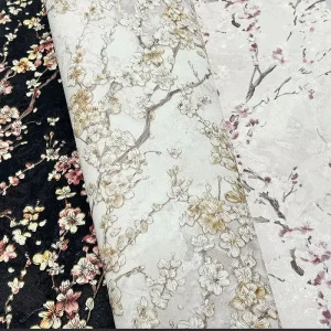 Modern Peel Stick 3D Rustic Flower Wallpaper Rolls Home Decoration Luxury Wall Decor PVC for Bedroom Living Room Walls
