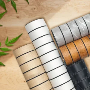 Modern Peel Stick Wall Panels Self-Adhesive 3D Wooden Pattern Grille Waterproof for Living Room Bedroom